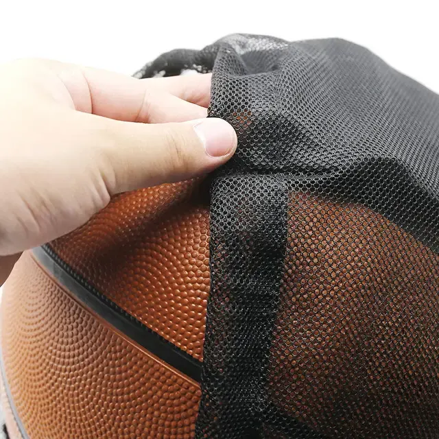 Portable Mesh Drawstring Ball Backpack 4