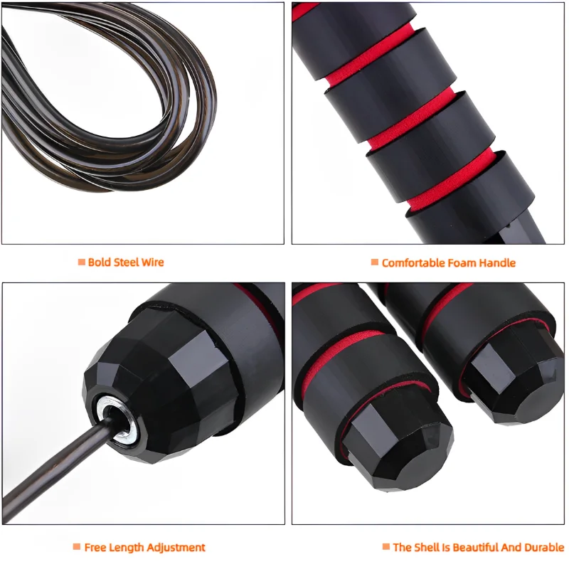 Adjustable Steel Wire Jump Rope 4