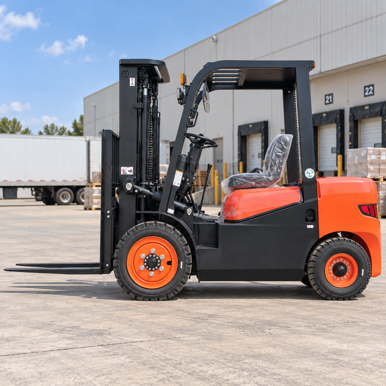 Rough Terrain Diesel Telescopic Forklift 3-5 Ton 4