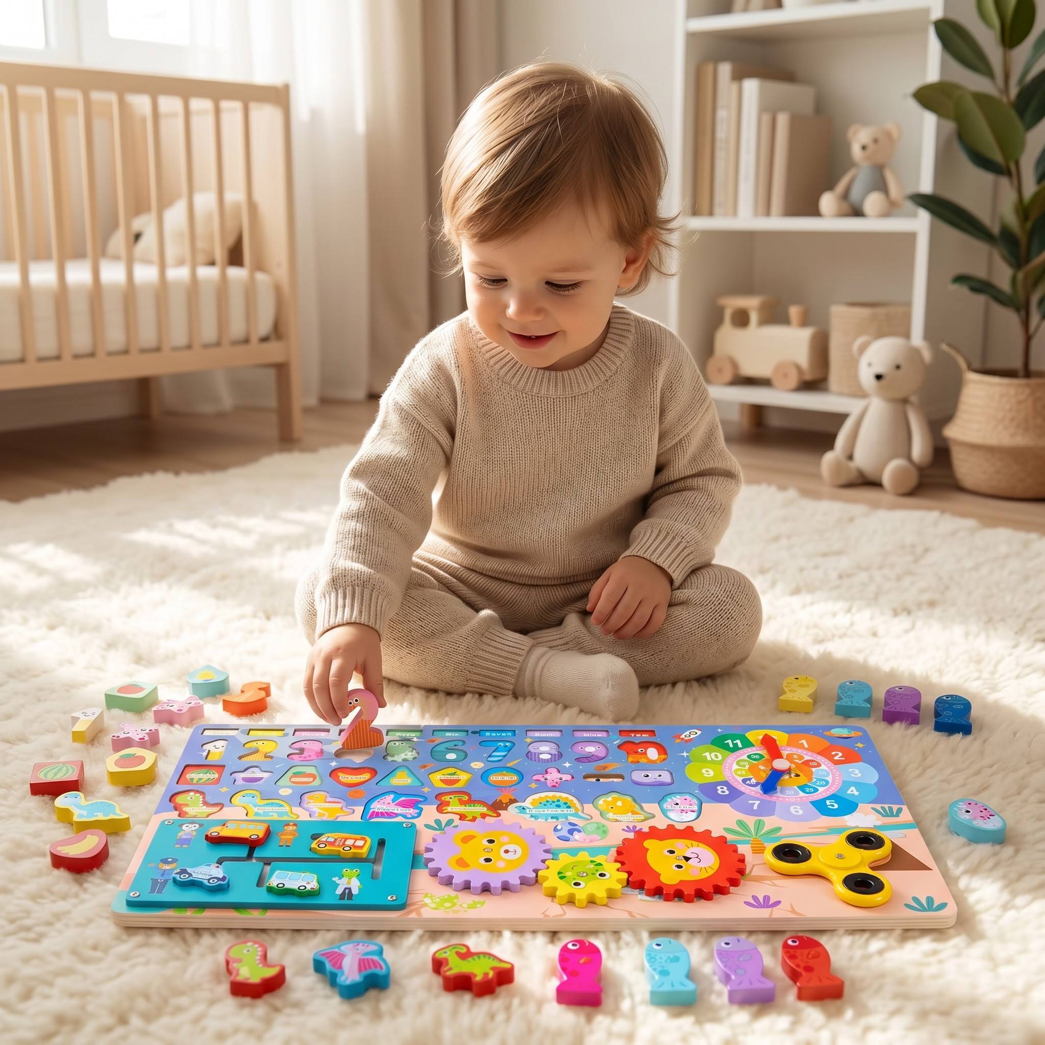 Wooden Montessori Shape Matching Toy 3