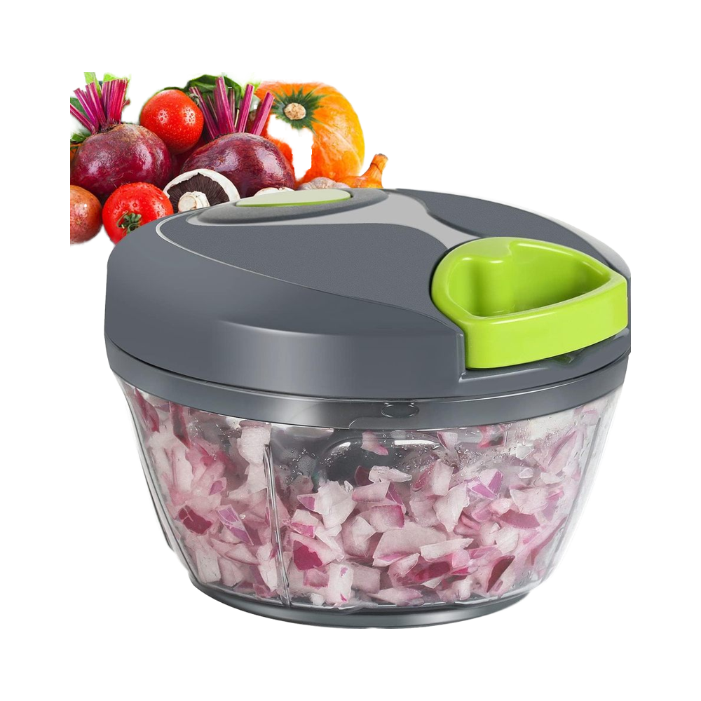 Portable Manual Food Processor 500ml Vegetable Chopper With