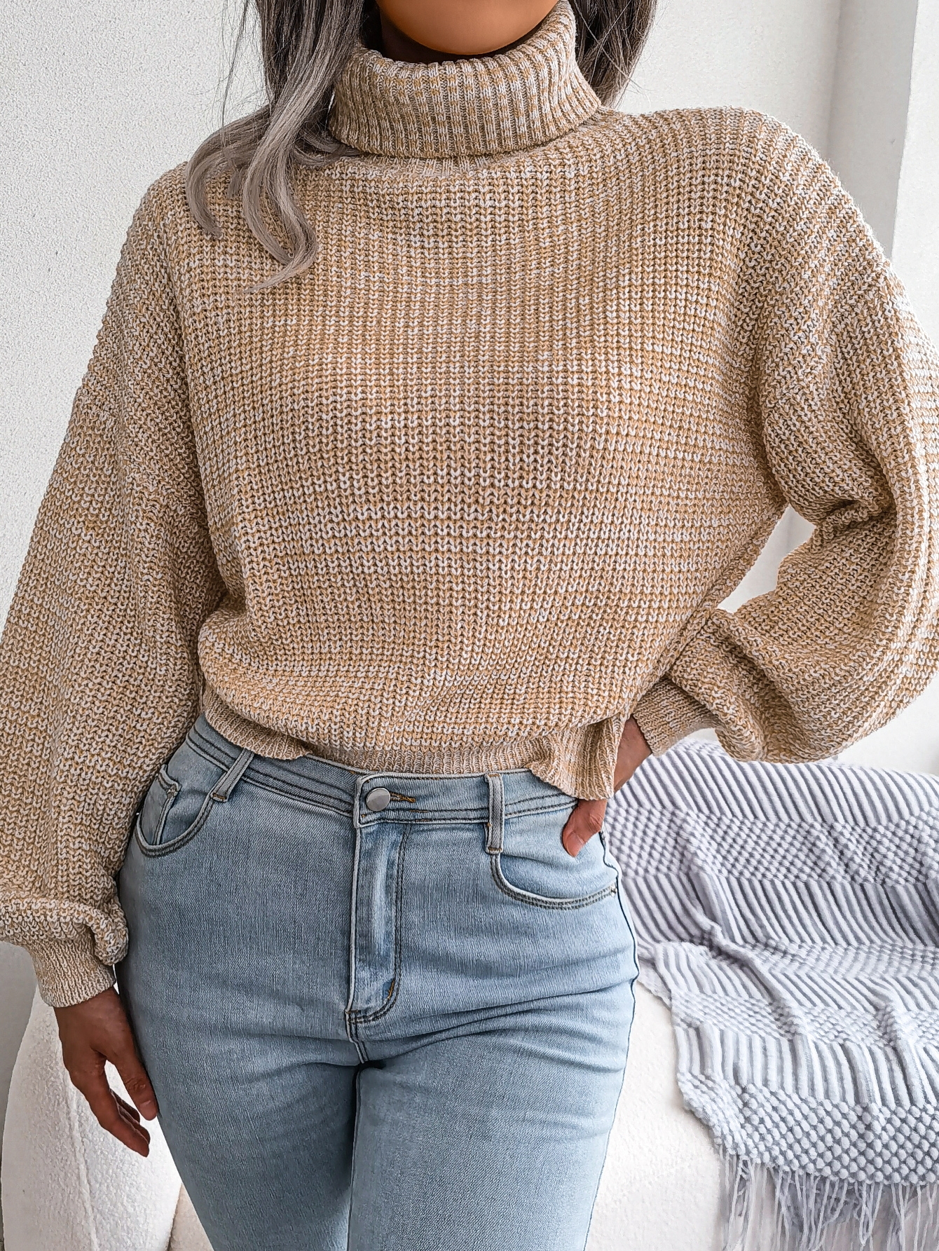 Damen Rollkragenpullover