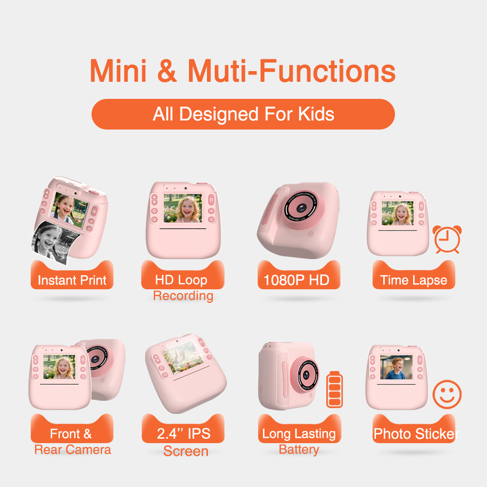 Kids Digital Camera with Instant Print 2