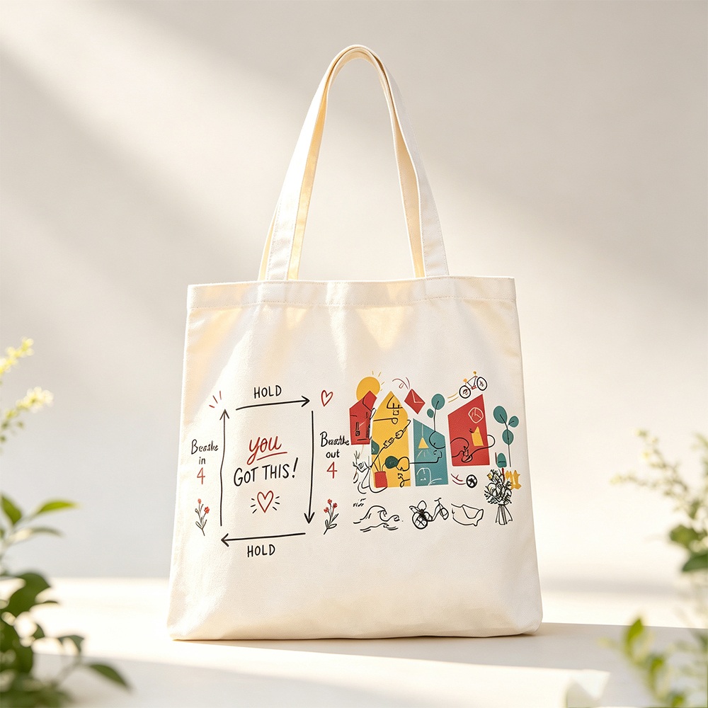 Solid Color Canvas Tote Bag for Women 4
