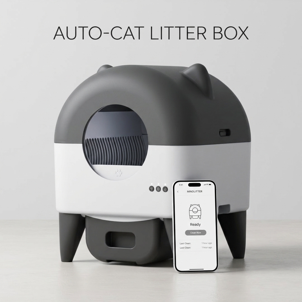 Fully Automatic Cat Litter Box Enclosed Smart Toilet