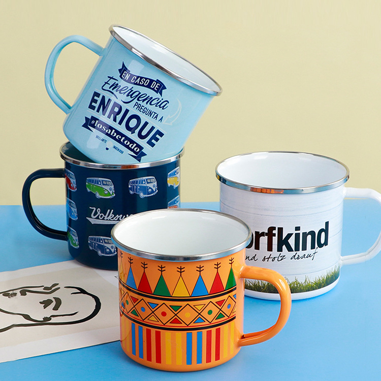 Enamel Camping Mug with Handle 2