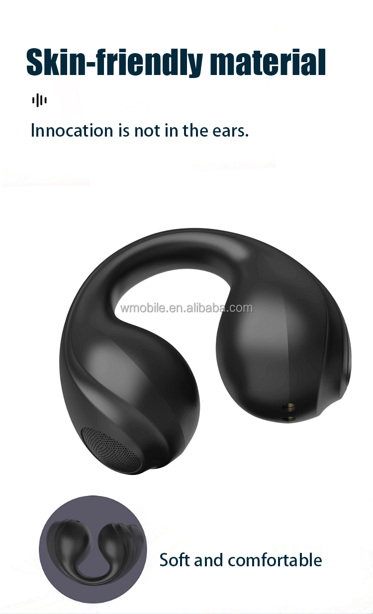 Bone Conduction Clip-On Earbuds with Case 4