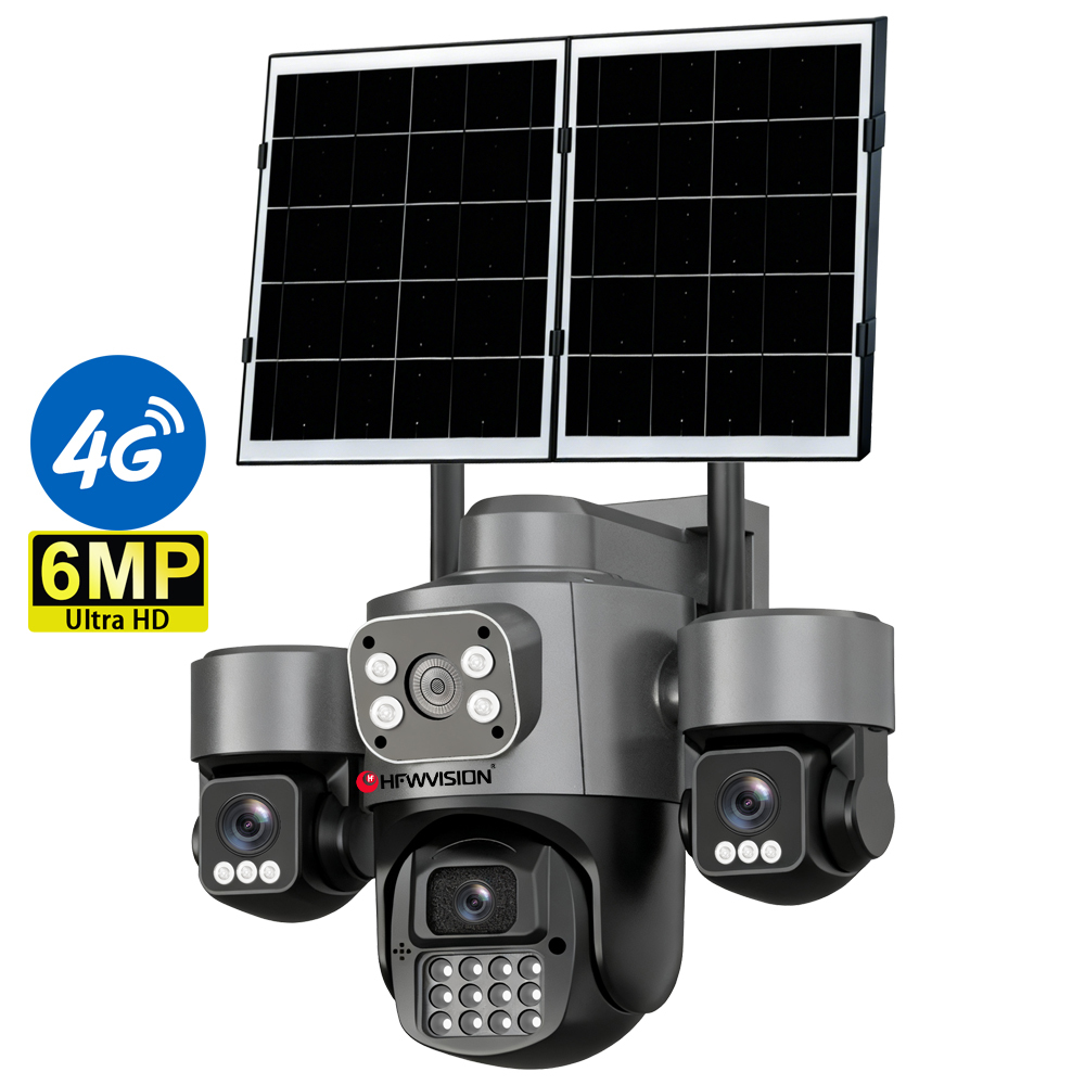 Solar-Außenkamera mit KI-Tracking und 360°-Blick