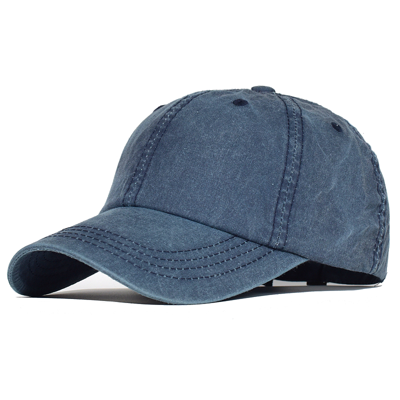 Vintage Washed Cotton Baseball Cap Plain Adjustable Dad