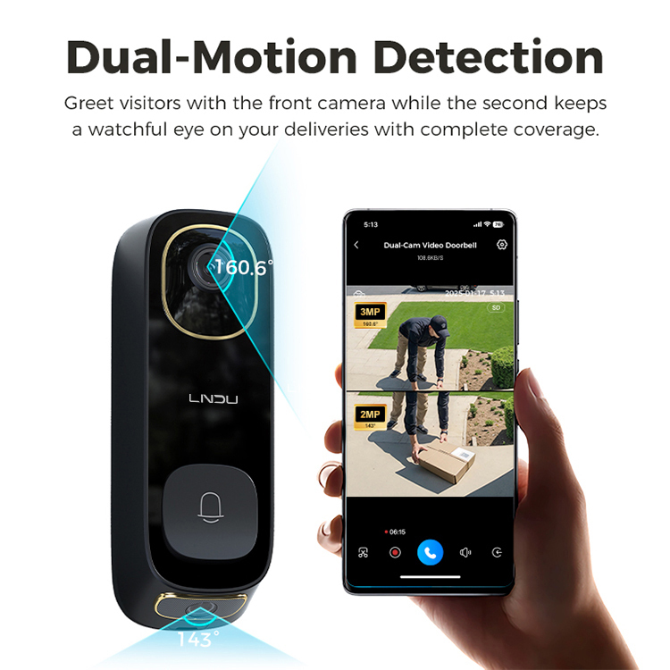 Outdoor Video Doorbell Camera with Battery 3