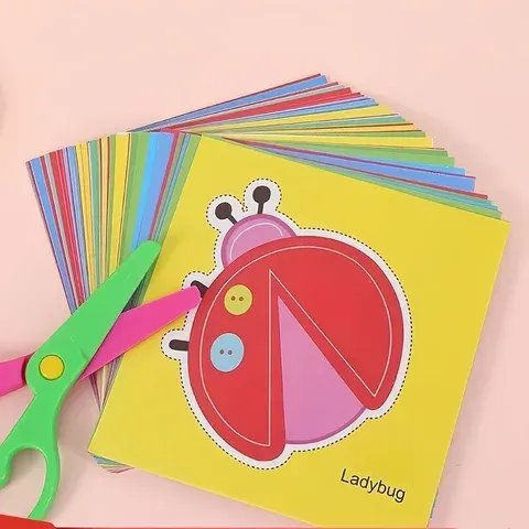 96-Piece Kids Scissors Set for Paper Craft