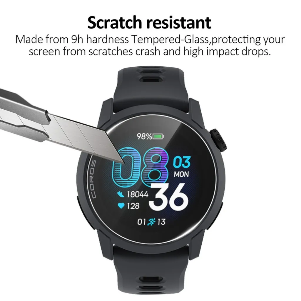 Clear Glass Screen Protector for Coros Pace 3