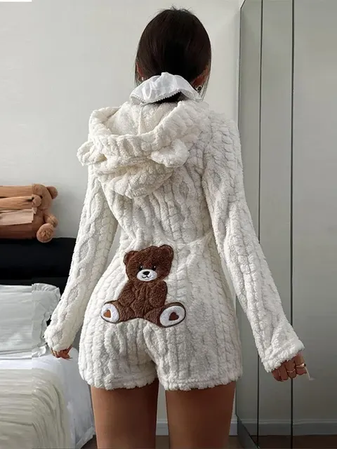 Women's Fleece Overalls 2