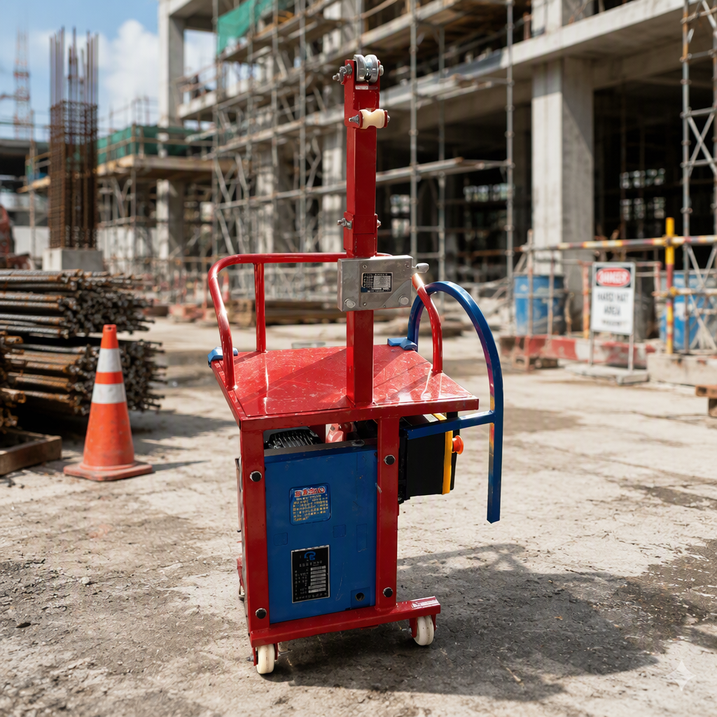 Elektrische Hängebühne Fassadenreinigung Hochhaus 4