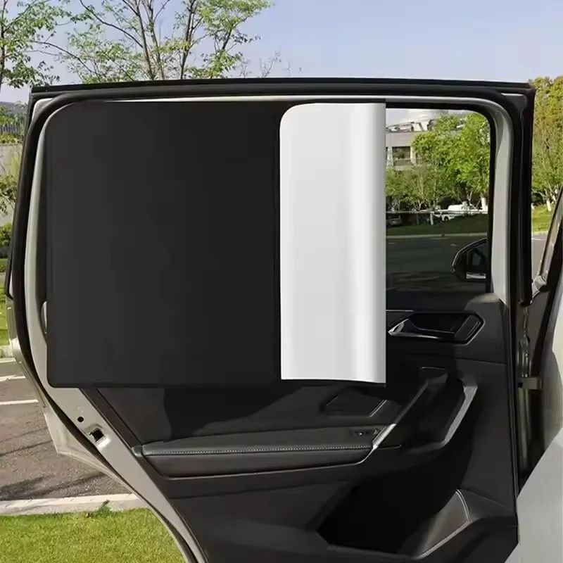 2-Piece Magnetic Car Window Sunshade 2