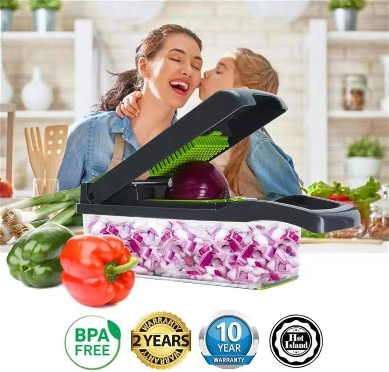 12-in-1 Manual Vegetable Mandoline Slicer 2