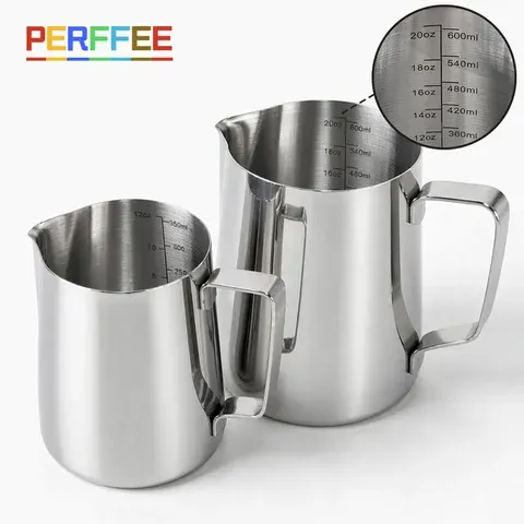 Kaffee Milch Aufschäumen Krug Edelstahl Latte Art Milchaufschäumer
