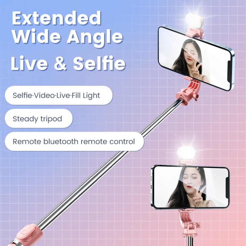 Extendable Selfie Stick Tripod with Remote 4