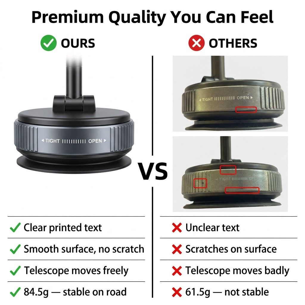 Vacuum Magnetic Car Dashboard Phone Holder 4