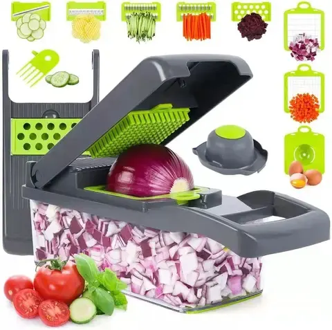 12-in-1 Manual Vegetable Mandoline Slicer