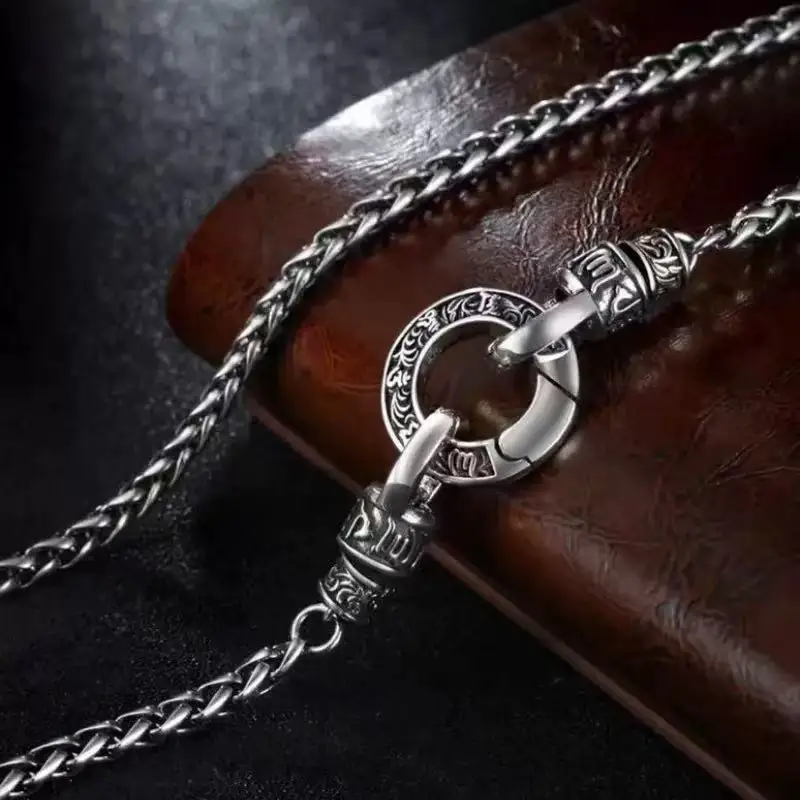Neue 925 Sterling Silber Halskette mit Geflochtener Kette