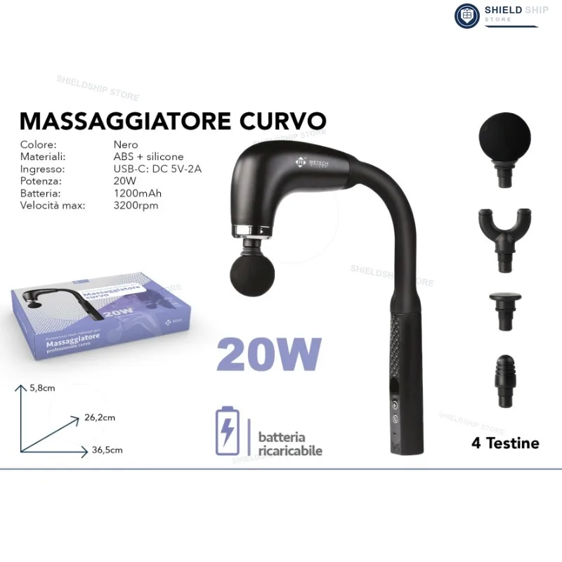 Compact Rechargeable Percussion Massage Gun Deep Tissue 4