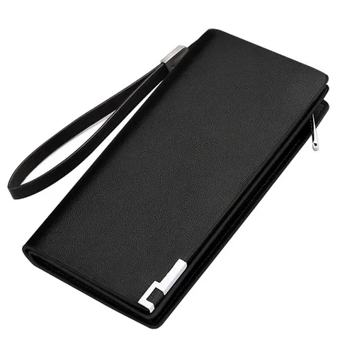 Große Reißverschluss-Clutch-Geldbörse