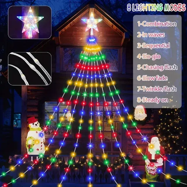 Star Waterfall String Lights 2