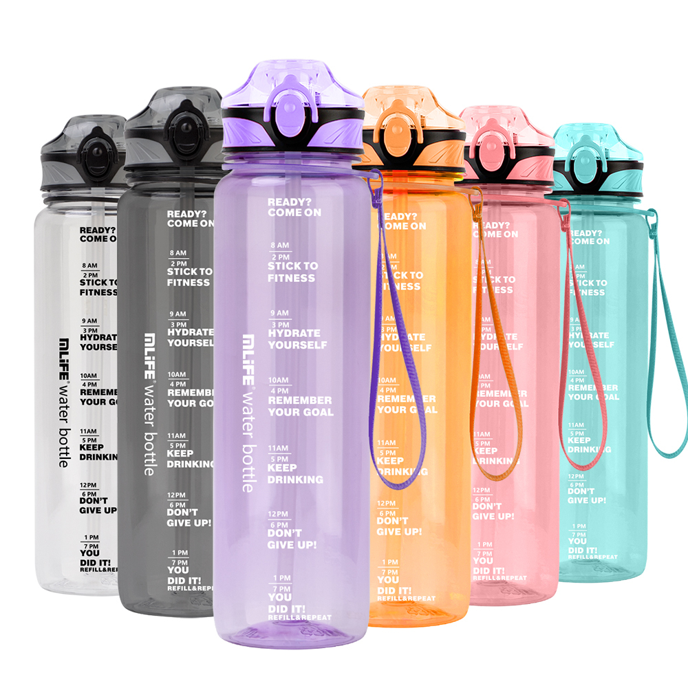 32oz 1000ml Motivational Drink Cup Outdoor Eco Friendly