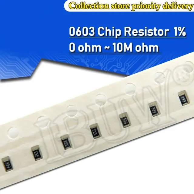 0603 SMD Resistor Assortment, 100 Pieces 2