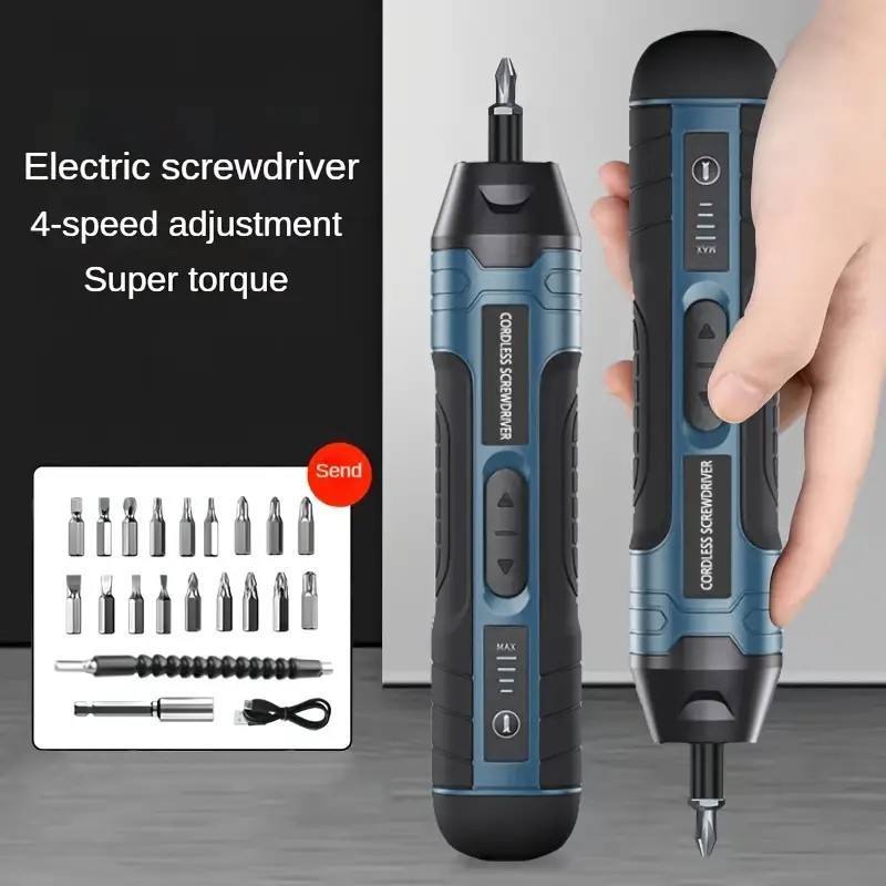 3.6V Electric Screwdriver With 21-Piece Set Multi-Functional Torque 3