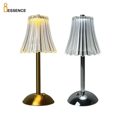 Kabellose Pilz-LED-Tischlampe aus Aluminium