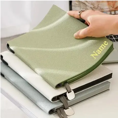 personalized leather notebook cover