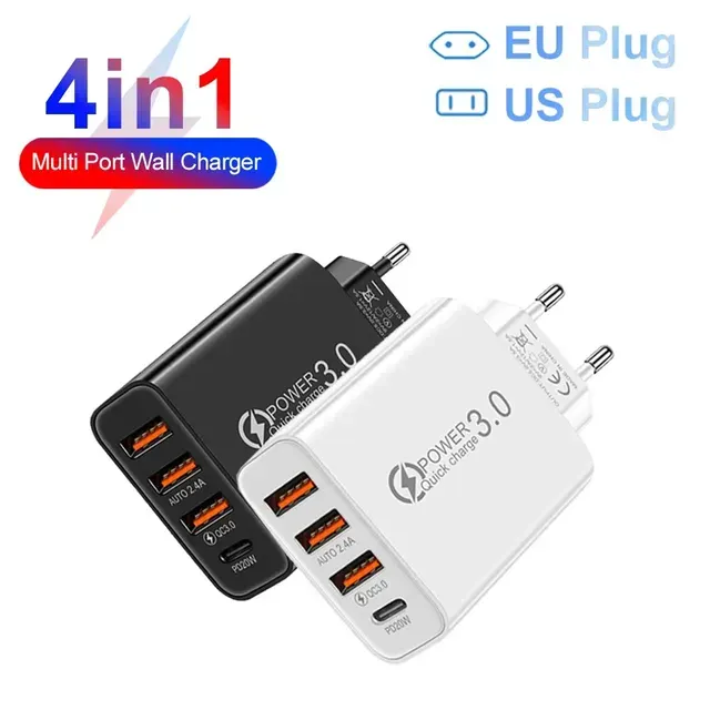 20W USB-PD Multi-Port Wall Charger 1