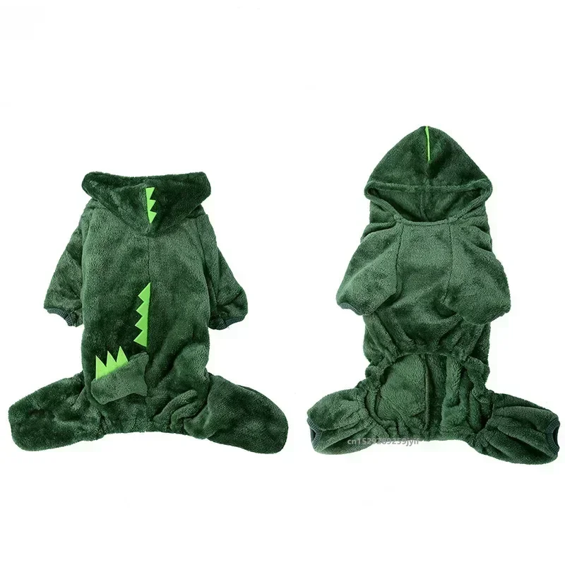 Fleece-Hundekleidung Cosplay-Kostüm Haustier-Kapuzenpullover Warmer Wintermantel für Kleine Hunde 3