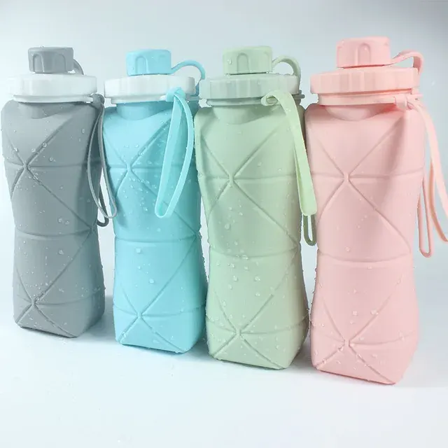Faltbare Silikon-Sportflasche 2