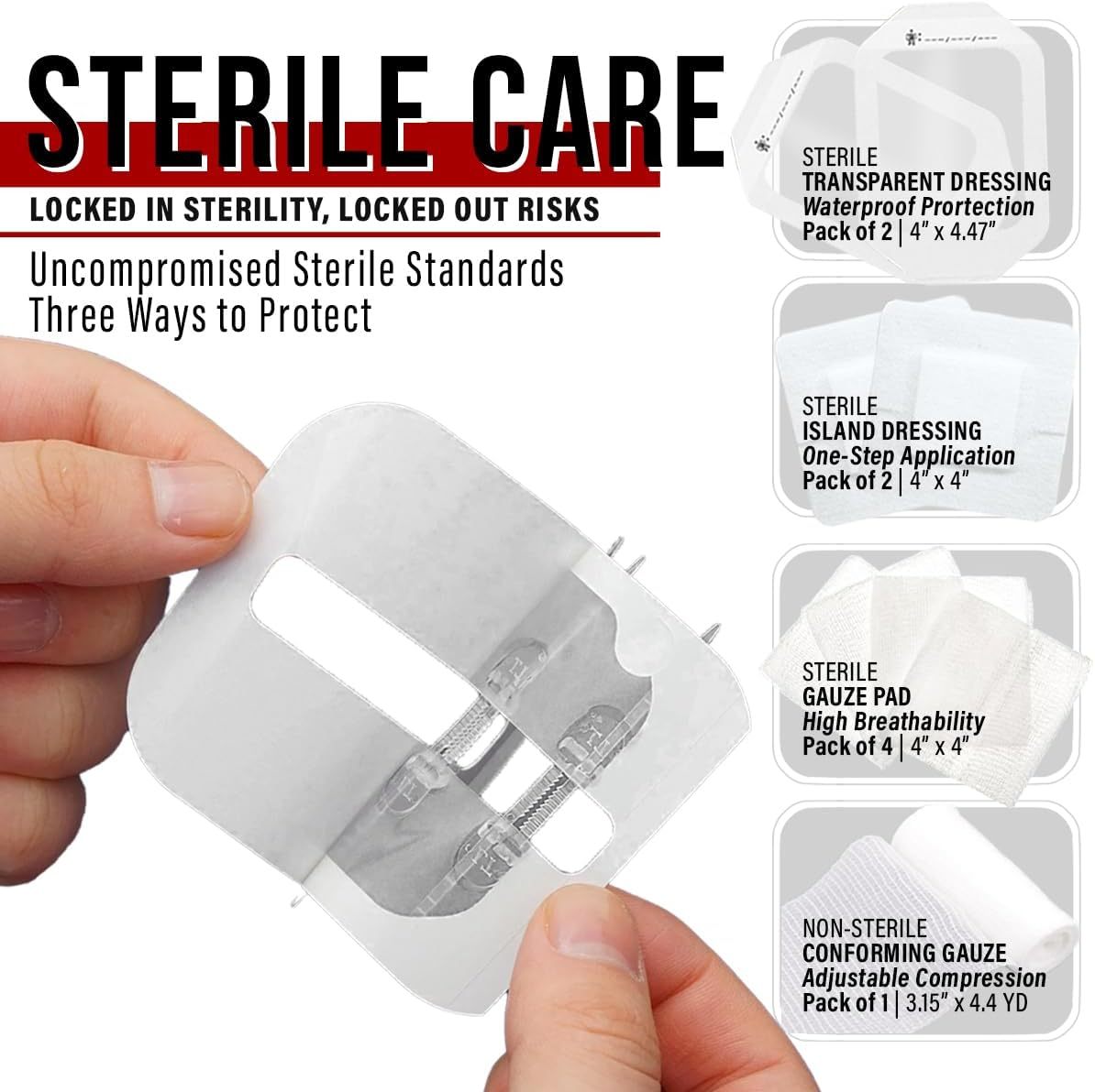 Emergency Wound Closure Strips Butterfly Bandages Laceration Zip 4