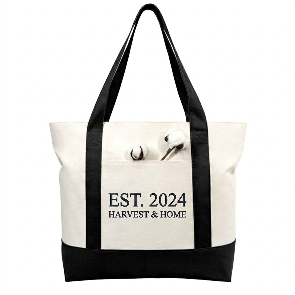 16oz Heavy-Weight Medium Cotton Canvas Tote Bag Personalized