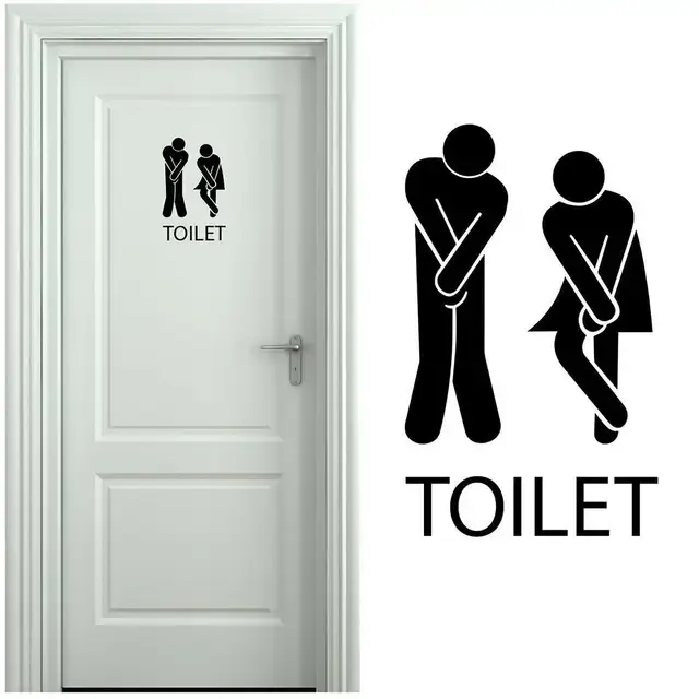 Toilet Wall Decals 2