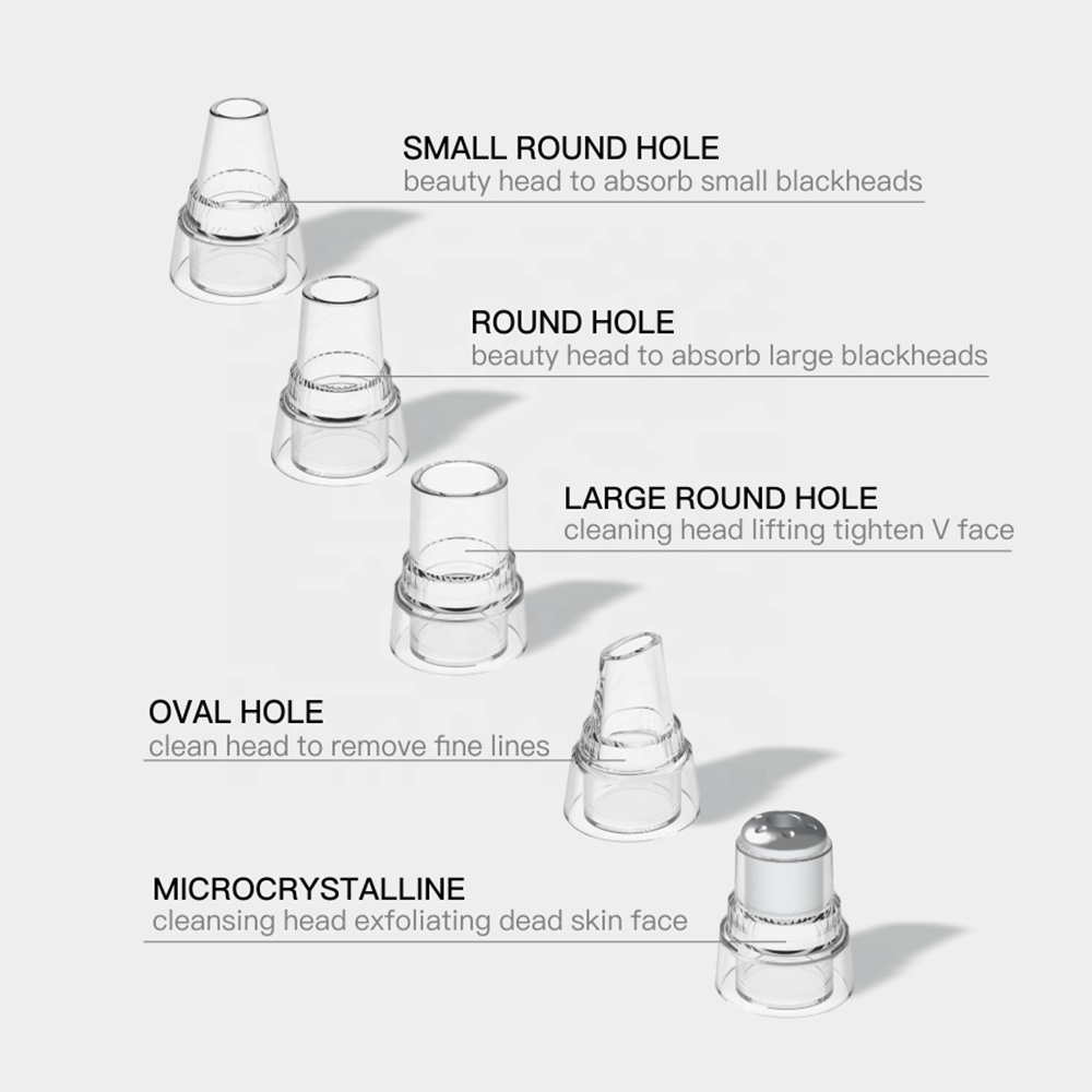 USB Rechargeable Blackhead Vacuum Kit Unisex 3