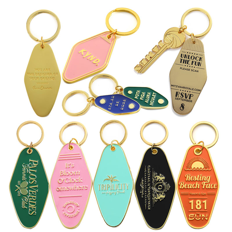 Retro Vintage Metal Party Keychain