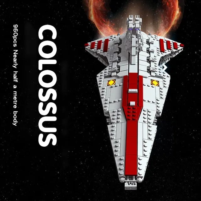 960-Piece Space Battleship Building Kit 4