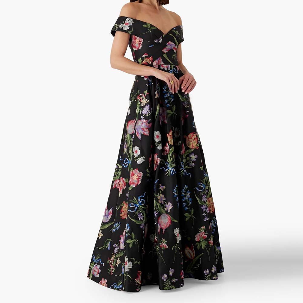 Vintage Floral Smocked Maxi Dress