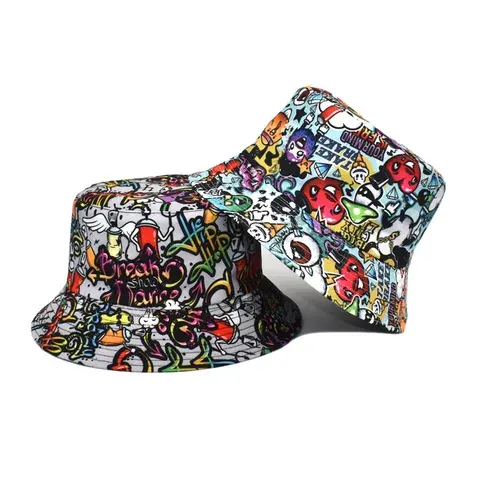 graffiti bucket hat