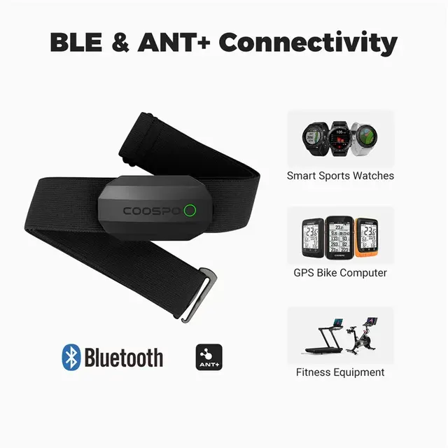 Bluetooth ANT+ Heart Rate Chest Strap Sensor 2