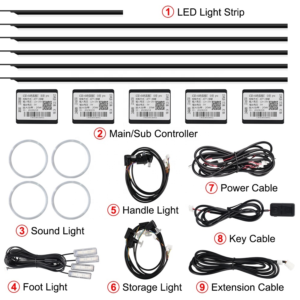 18-in-1 Universal Music Ambient Car Light