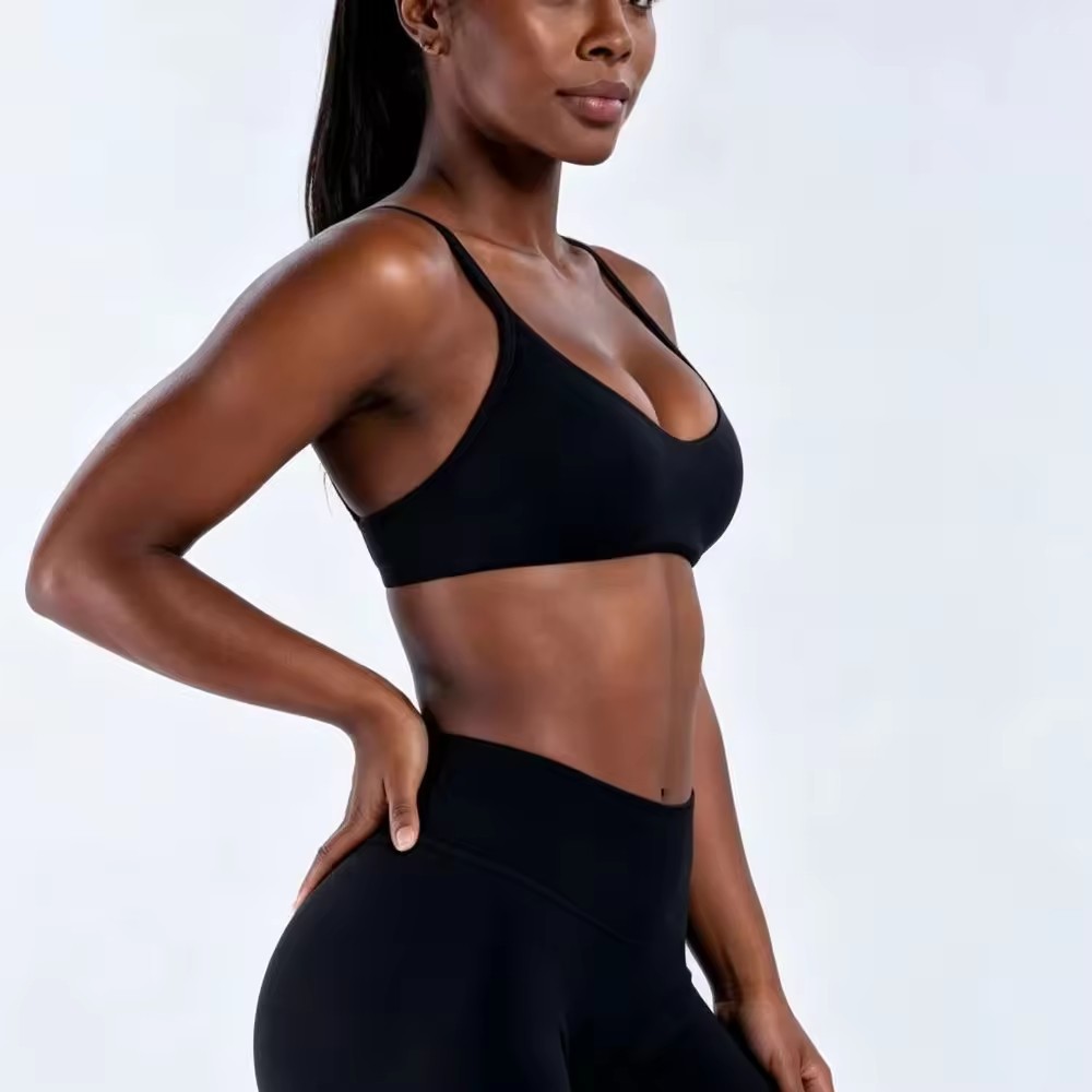 Nahtloser Damen Sport-BH mit dünnen Trägern 4