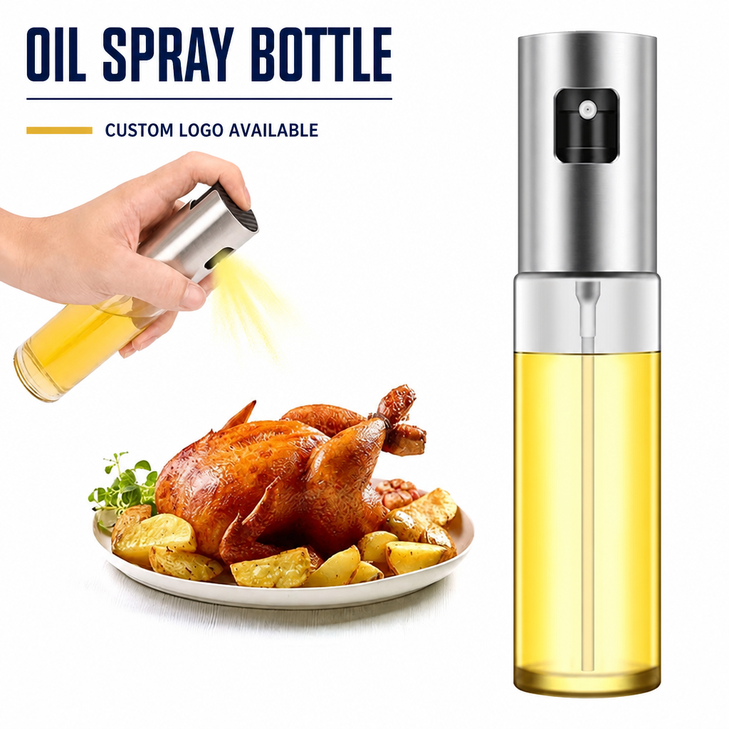 Stainless Steel 100ml Glass Vinegar And Pulverizador Aceite