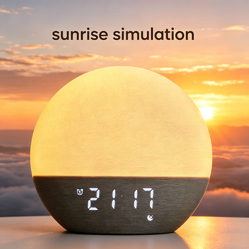 Electronic Alarm Clock Fabric Wake-up Light & Smart 2