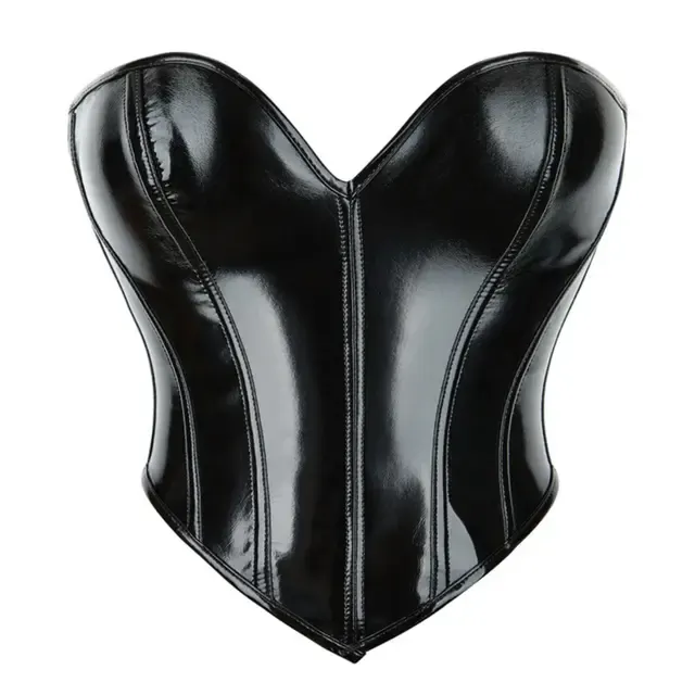 Strapless Leather Corset Top 2